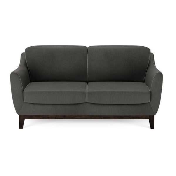 HARPER Loveseat with Mocha Wood Legs