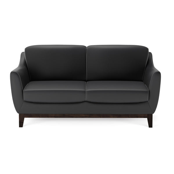 HARPER Loveseat with Mocha Wood Legs