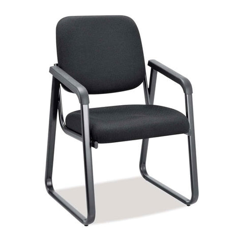 VALUE Fabric Sled Base Guest Chair with Black Frame