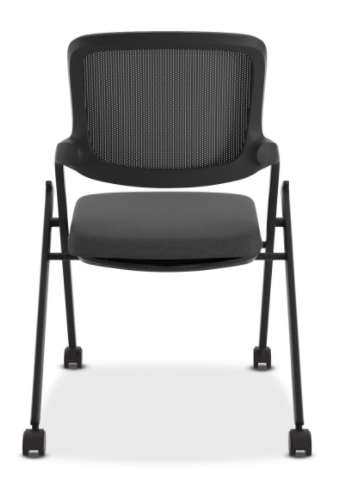 Upholstered Seat and Mesh Back Stacking/Nesting Chair (2 per carton)