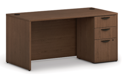 HON Mod Desk with Box/Box/File Pedestal 60"W x 30"D x 29"H